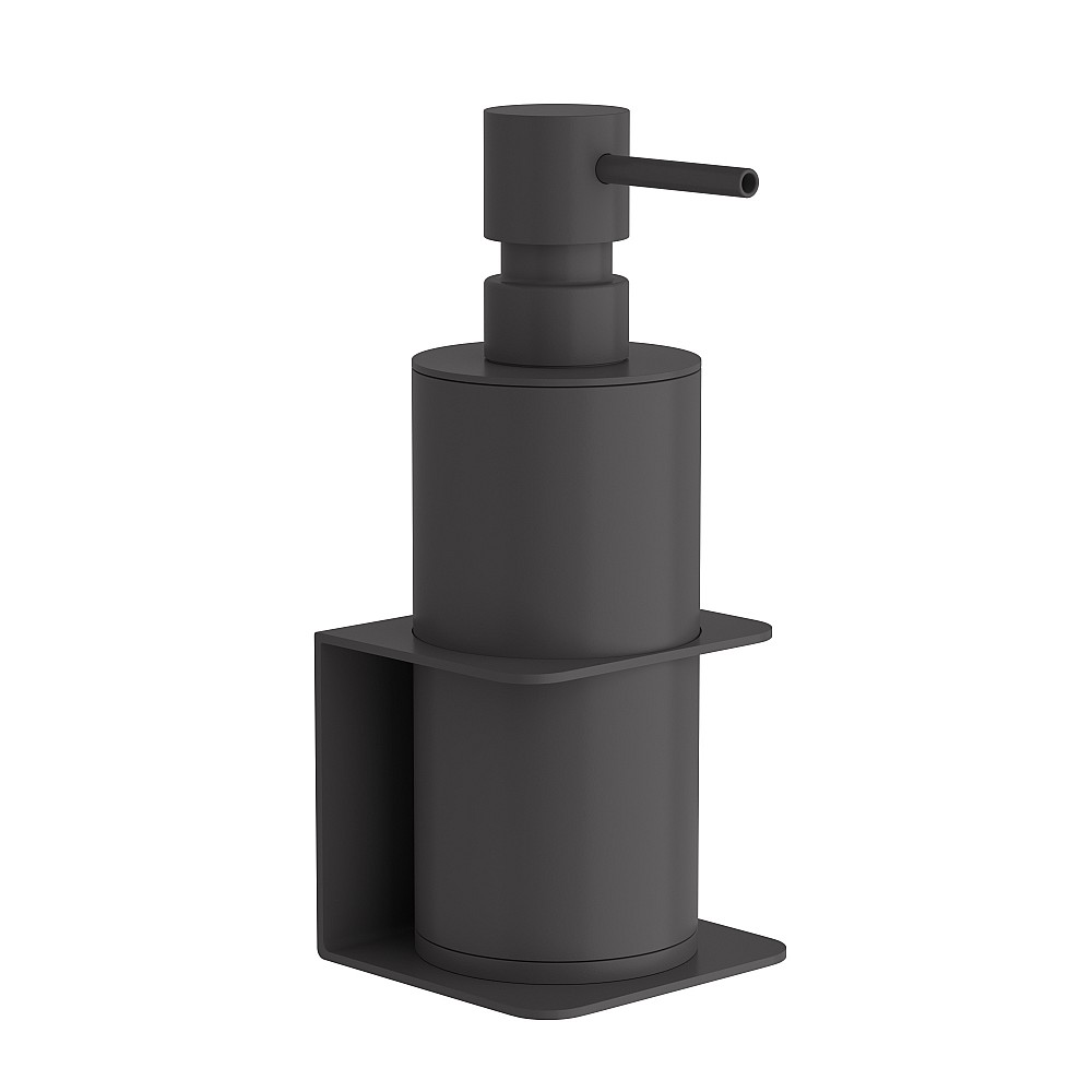 Επιτοίχιο Dispenser - Matt Anthracite, Pam & Co, W7,5 x D7 x H19 (cm), 81-113