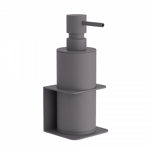 Επιτοίχιο Dispenser - Matt Concrete Grey, Pam & Co, W7,5 x D7 x H19 (cm), 81-163