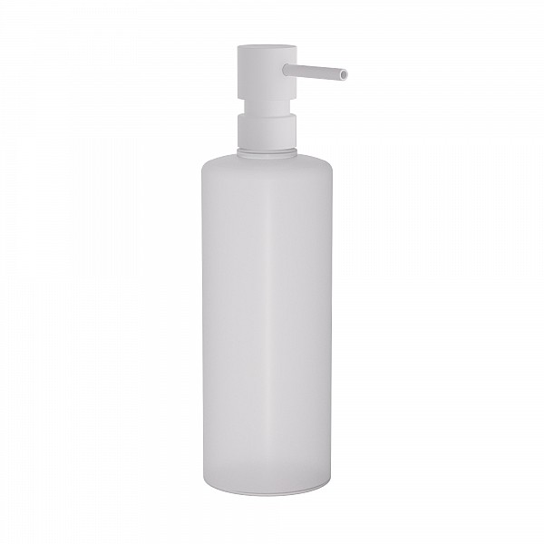 Επαγγελματικό Dispenser, 650ml - Matt White, Pam & Co, Ø7 x H25 (cm), 100-033