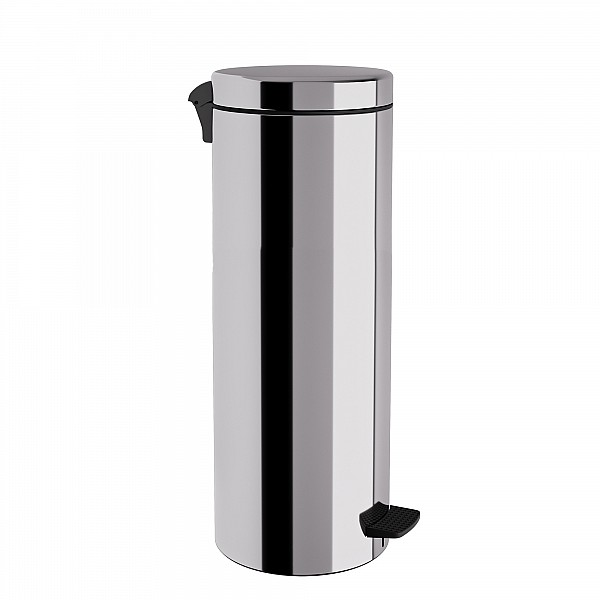 Χαρτοδοχείο 16 Lit, Soft Close, No Inner Bucket – Inox, Pam & Co, Ø20 x H55 (cm), 16-2053-001