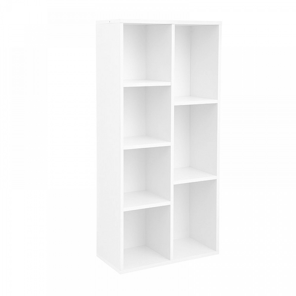 Ξύλινη Βιβλιοθήκη με 7 Ράφια 50 x 24 x 106 cm Χρώματος Λευκό VASAGLE LBC27WT Ξύλινη Βιβλιοθήκη με 7 Ράφια 50 x 24 x 106 cm Χρώματος Λευκό VASAGLE LBC27WT