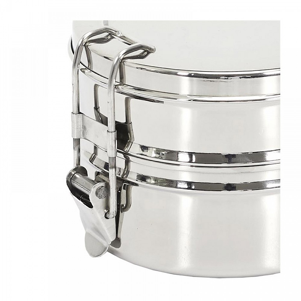 Μεταλλικό Φαγητοδοχείο - Lunch Box 2 Επιπέδων από Ανοξείδωτο Ατσάλι 14 x 13 x 10 cm Cook Concept KA4803 Μεταλλικό Φαγητοδοχείο - Lunch Box 2 Επιπέδων από Ανοξείδωτο Ατσάλι 14 x 13 x 10 cm Cook Concept KA4803