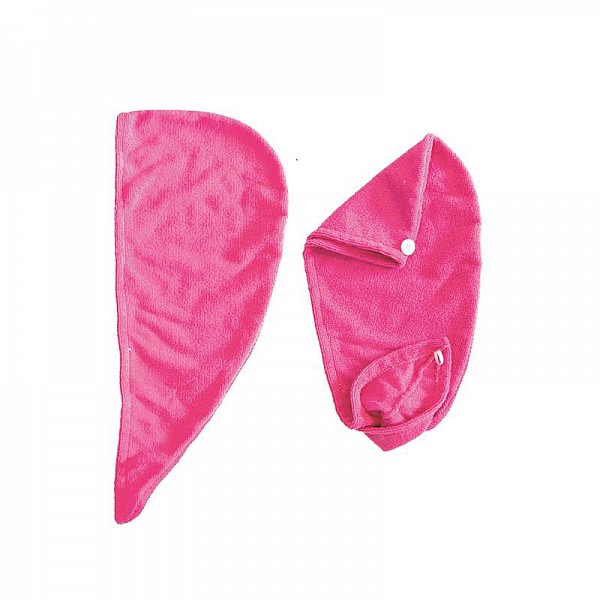 Πετσέτα για Γρήγορο Στέγνωμα Μαλλιών Χρώματος Ροζ Cosmetic Club TX7242
