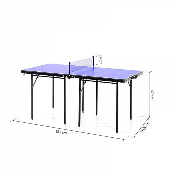 Πτυσσόμενο Τραπέζι Πινγκ-Πονγκ 153 x 76.5 x 67 cm HOMCOM A90-082