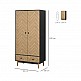 Ξύλινη Δίφυλλη Ντουλάπα με 2 Συρτάρια 90 x 50 x 190 cm HOMCOM 831-331 Ξύλινη Δίφυλλη Ντουλάπα με 2 Συρτάρια 90 x 50 x 190 cm HOMCOM 831-331