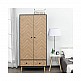Ξύλινη Δίφυλλη Ντουλάπα με 2 Συρτάρια 90 x 50 x 190 cm HOMCOM 831-331 Ξύλινη Δίφυλλη Ντουλάπα με 2 Συρτάρια 90 x 50 x 190 cm HOMCOM 831-331