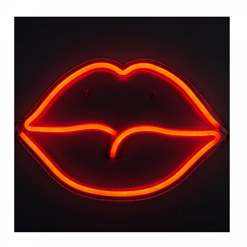 Διακοσμητικό Φωτιστικό Neon Mouth 43 x 2 x 28 cm Home Deco Factory LA10426