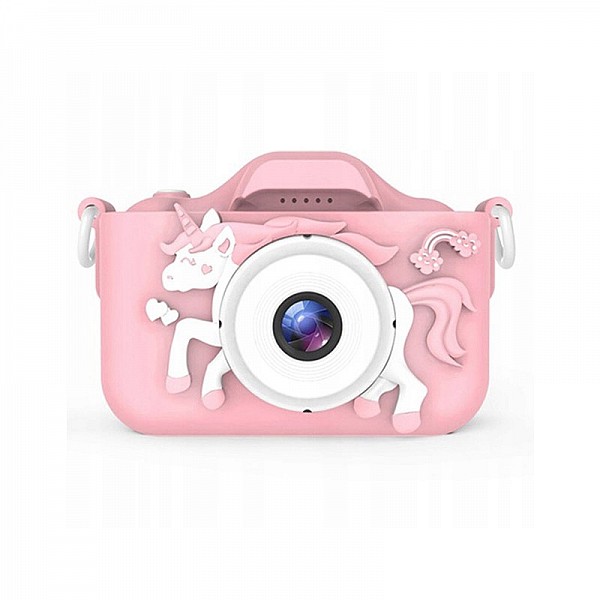 Παιδική Ψηφιακή Φωτογραφική Μηχανή Μονόκερος 20MP X5 Χρώματος Ροζ SPM 5908222224752