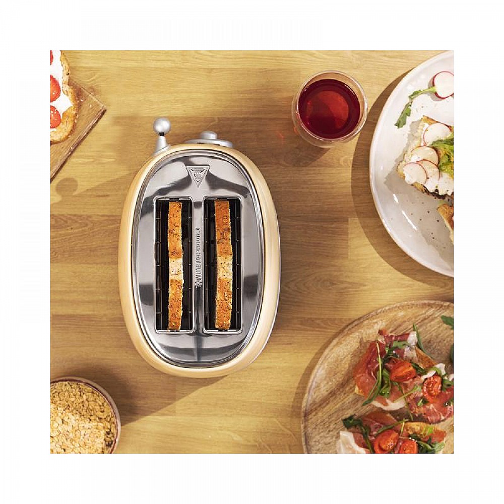 Φρυγανιέρα 2 Θέσεων 850 W Χρώματος Κίτρινο Cecotec Vintage 800 CEC-03210