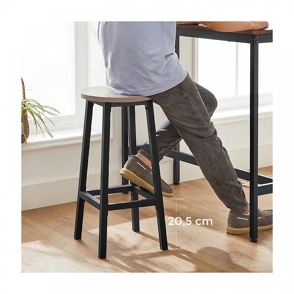Σετ Μεταλλικά Σκαμπό Bar 32 x 32 x 65 cm 2 τμχ Χρώματος Γκρι VASAGLE LBC032B02 Σετ Μεταλλικά Σκαμπό Bar 32 x 32 x 65 cm 2 τμχ Χρώματος Γκρι VASAGLE LBC032B02