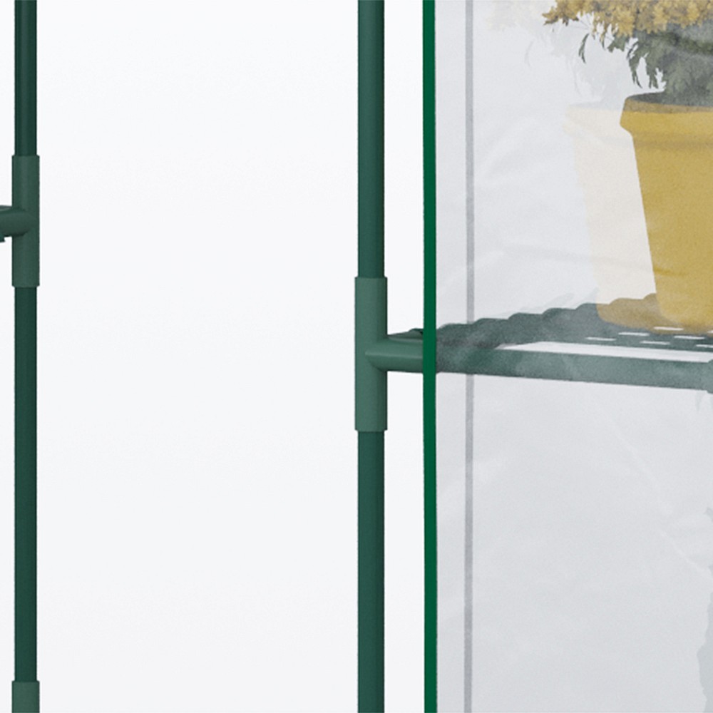 Outsunny Garden Greenhouse σε Αδιάβροχο και Anti UV PE με εξαρτήματα τοποθέτησης, 142x73x195cm - Πράσινο Outsunny Garden Greenhouse σε Αδιάβροχο και Anti UV PE με εξαρτήματα τοποθέτησης, 142x73x195cm - Πράσινο