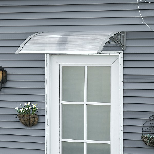 Outsunny κουβούκλιο σε Anti-UV Outdoor Polycarbonate για Πόρτες και Παράθυρα, 100x80cm