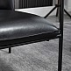 Πολυθρόνα κρεβατοκάμαρας με ταπετσαρία HOMCOM Industrial Style, PU Δερματίνη και Ατσάλι, 60x59x78cm, Μαύρο Πολυθρόνα κρεβατοκάμαρας με ταπετσαρία HOMCOM Industrial Style, PU Δερματίνη και Ατσάλι, 60x59x78cm, Μαύρο