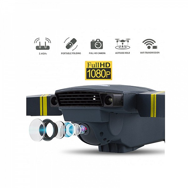 Mini Πτυσσόμενο Drone με Κάμερα και Τηλεχειριστήριο 1080P HD Wi-Fi MWS19145