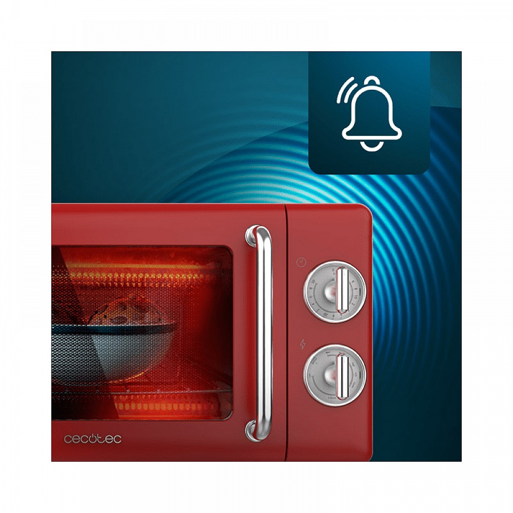 Φούρνος Μικροκυμάτων με Γκριλ 20 Lt 700 W Cecotec ProClean 3110 Retro Red CEC-01710