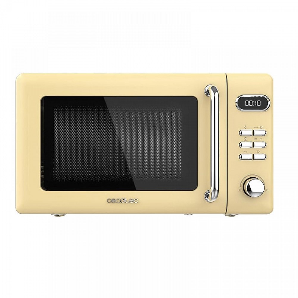 Φούρνος Μικροκυμάτων με Γκριλ 20 Lt 700 W Cecotec ProClean 5110 Retro Yellow CEC-01713