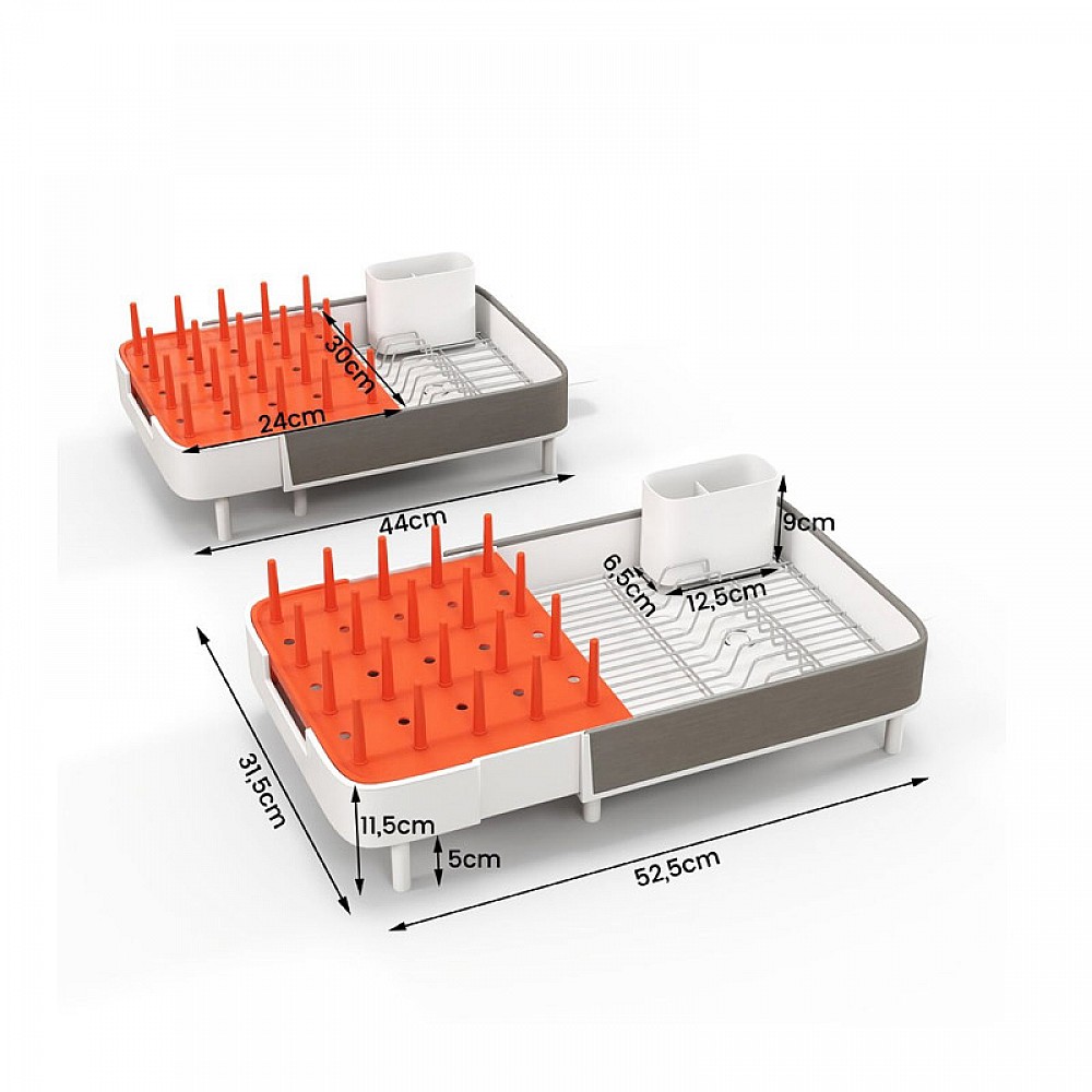 Επεκτεινόμενη Πιατοθήκη Στεγνωτήριο 44-52.5 x 31.5 x 11.5 cm Costway KC55531