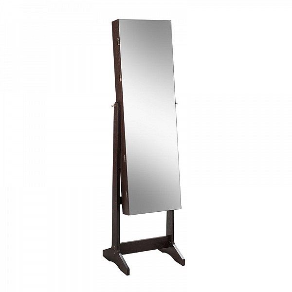 Κοσμηματοθήκη - Μπιζουτιέρα με Ολόσωμο Καθρέπτη 41.5 x 36.5 x 156 cm Costway HW65695BN