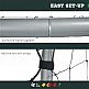 SPORTNOW Γκρι ποδοσφαιρικό γκολ 240x85x160 cm με βίδες και μανταλάκια που περιλαμβάνονται, σε PE και μέταλλο SPORTNOW Γκρι ποδοσφαιρικό γκολ 240x85x160 cm με βίδες και μανταλάκια που περιλαμβάνονται, σε PE και μέταλλο