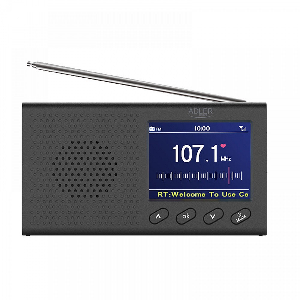 Φορητό Ραδιόφωνο με Bluetooth και Έγχρωμη Οθόνη LCD Adler AD-1198