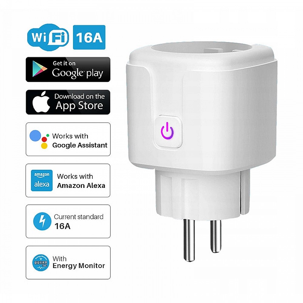 Μονή Εξωτερική Smart Πρίζα Ρεύματος WiFi 3680 W Verk Group 5907451341858 Μονή Εξωτερική Smart Πρίζα Ρεύματος WiFi 3680 W Verk Group 5907451341858