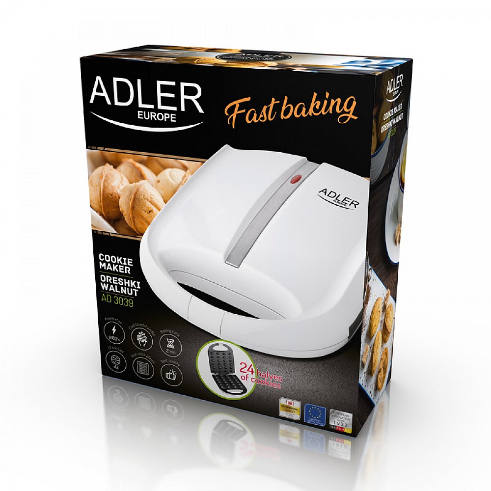 Συσκευή για Cookies σε Μορφή Καρυδιών Adler AD-3039