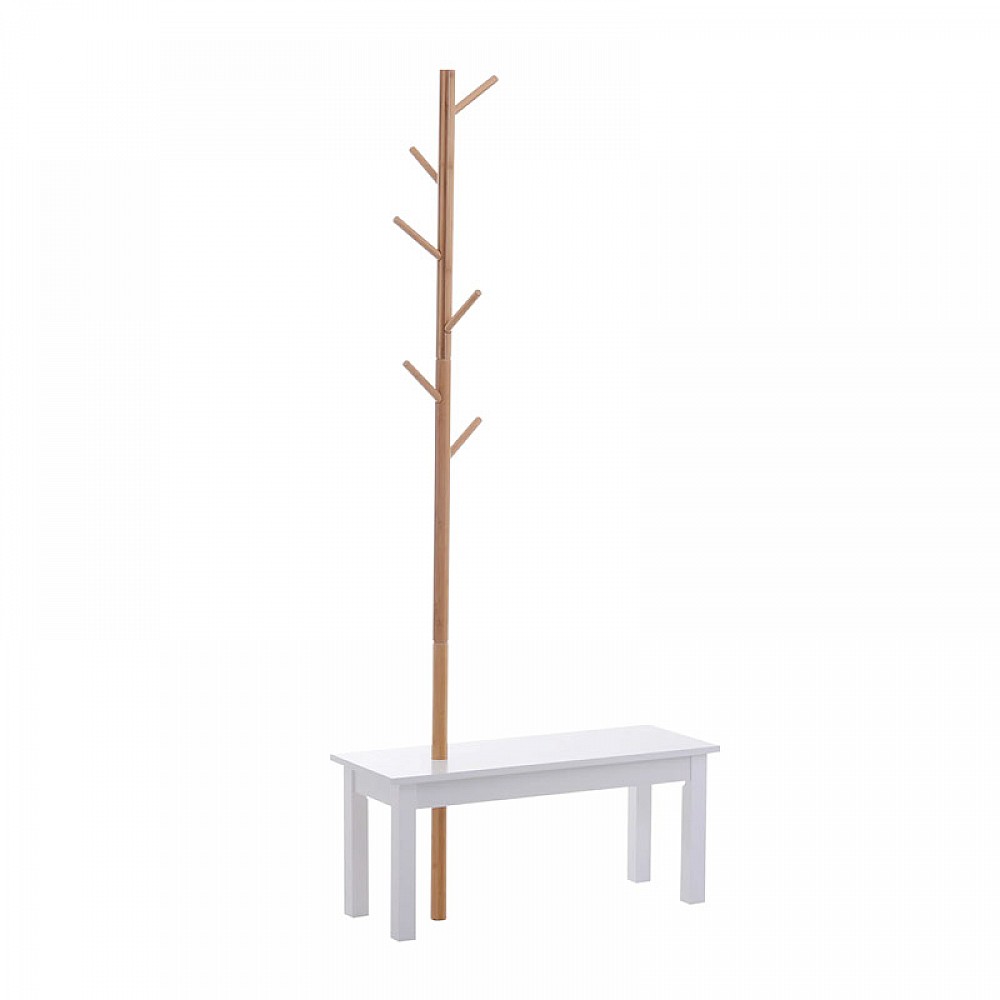 Ξύλινος Καλόγερος με Πάγκο 80 x 30 x 180 cm HOMCOM 831-223 Ξύλινος Καλόγερος με Πάγκο 80 x 30 x 180 cm HOMCOM 831-223
