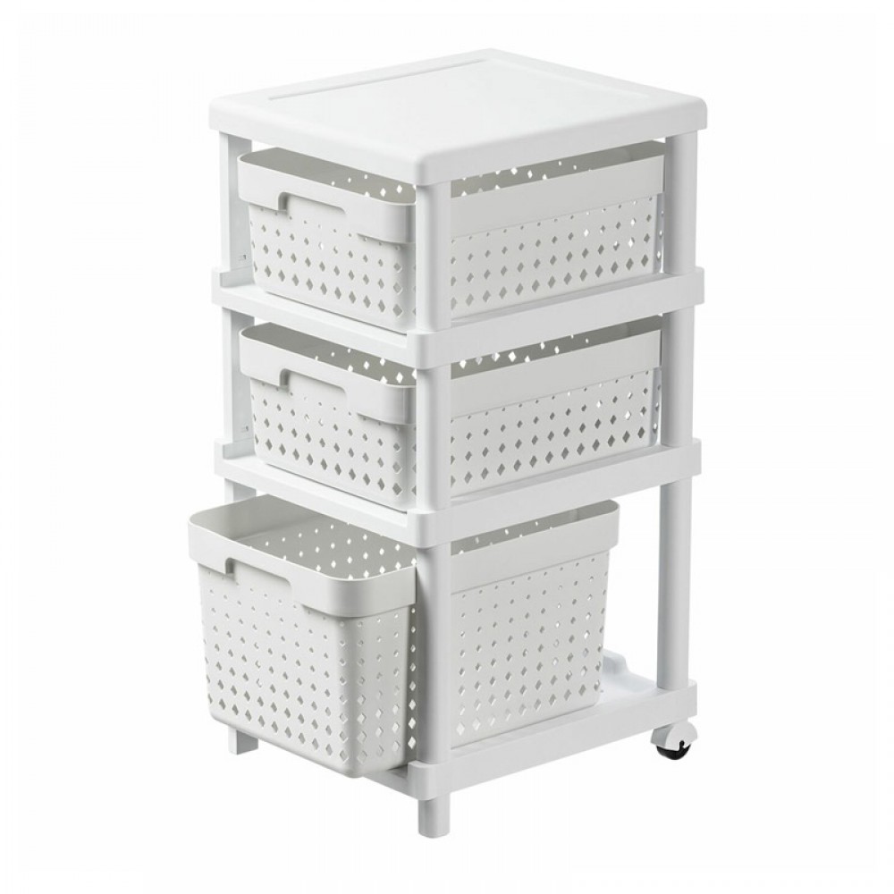 Ραφιέρα με 3 Καλάθια 36.2 x 31.6 x 66.3 cm Plast Team Seoul 5707672741488 Ραφιέρα με 3 Καλάθια 36.2 x 31.6 x 66.3 cm Plast Team Seoul 5707672741488