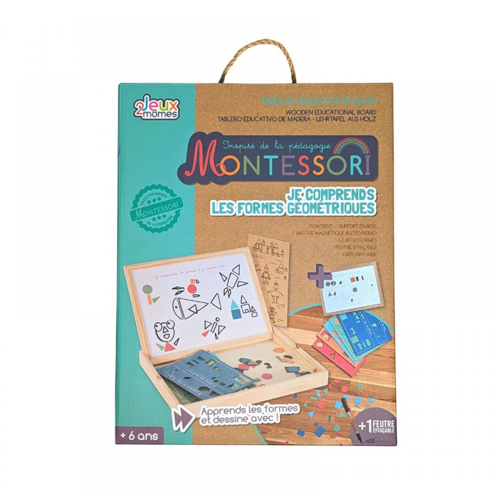 Εκπαιδευτικό Ξύλινο Παιχνίδι Montessori Σχήματα Jeux 2 Momes EA10282 Εκπαιδευτικό Ξύλινο Παιχνίδι Montessori Σχήματα Jeux 2 Momes EA10282