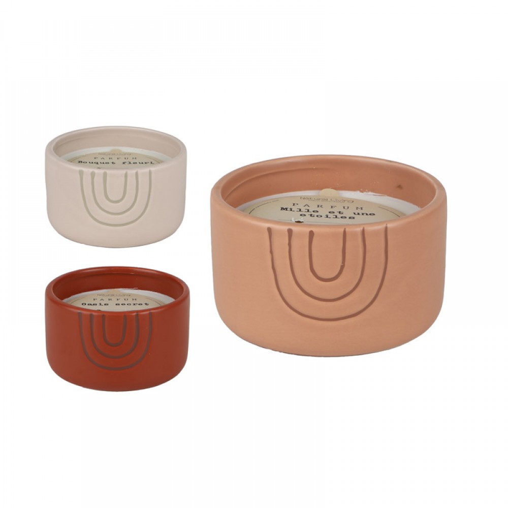 Κεραμικό Κηροπήγιο με Αρωματικό Κερί 12 x 7 cm Natural Living 31841 Κεραμικό Κηροπήγιο με Αρωματικό Κερί 12 x 7 cm Natural Living 31841