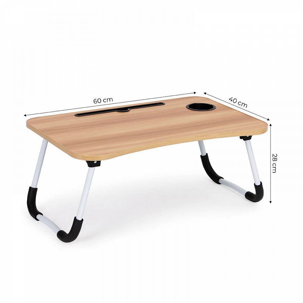 Πτυσσόμενο Τραπεζάκι για Laptop 60 x 40 x 28 cm Χρώματος Καφέ Ανοιχτό ModernHome PJJLT0001-01 Πτυσσόμενο Τραπεζάκι για Laptop 60 x 40 x 28 cm Χρώματος Καφέ Ανοιχτό ModernHome PJJLT0001-01