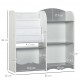 ZONEKIZ Παιδικό Παιχνίδι Ράφι με Ξύλινα Ράφια, 85x26x84cm, Γκρι 311-060V80GY ZONEKIZ Παιδικό Παιχνίδι Ράφι με Ξύλινα Ράφια, 85x26x84cm, Γκρι 311-060V80GY