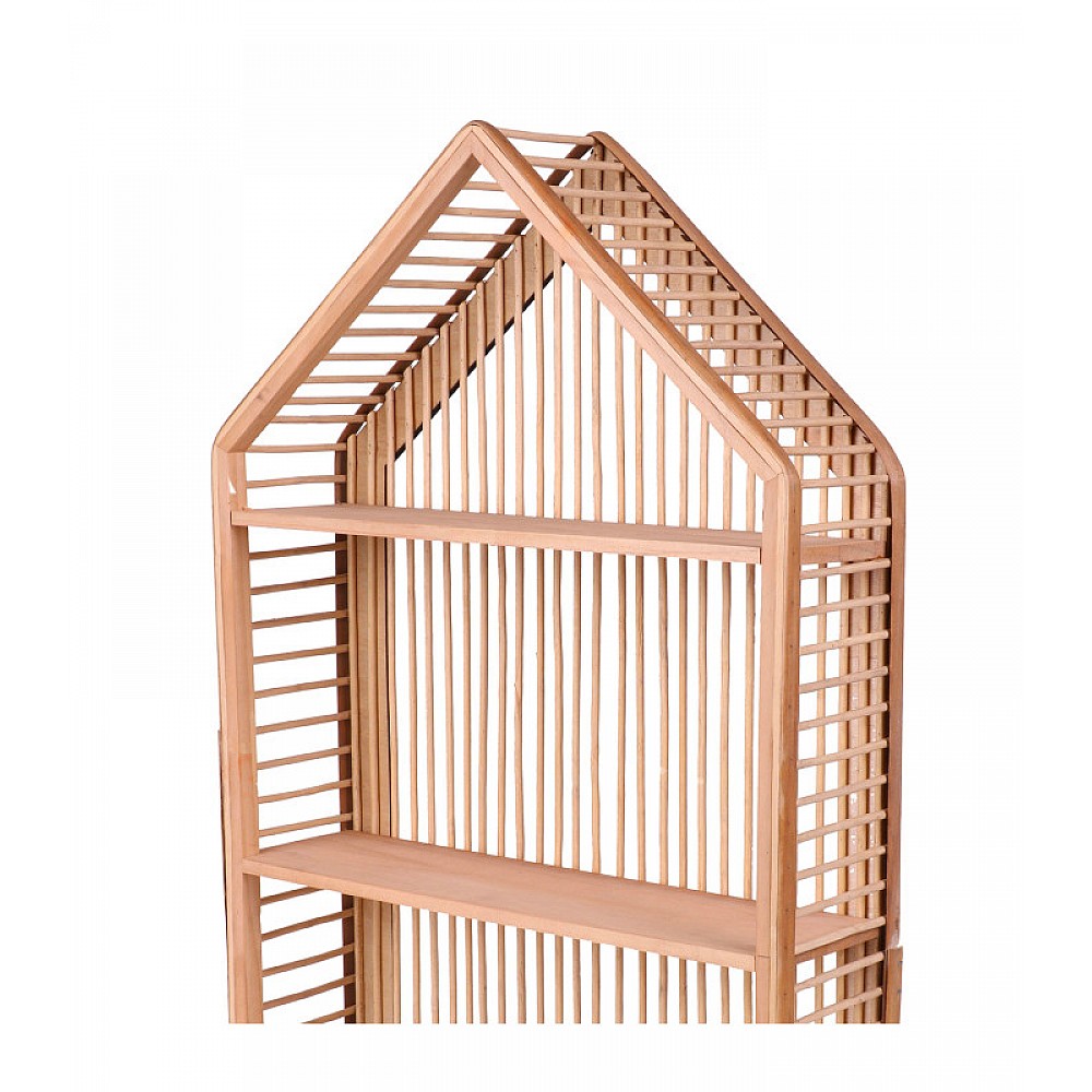 Επιτοίχια Ξύλινη Ραφιέρα με 2 Ράφια 42x12x66 cm Natural Living 225217 Επιτοίχια Ξύλινη Ραφιέρα με 2 Ράφια 42x12x66 cm Natural Living 225217