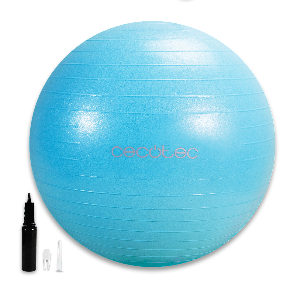 CECOTEC  Μπάλα Γυμναστικής DrumFit 65cm με Αντλία - Ιδανική για Ασκήσεις Τόνωσης & Ενδυνάμωσης Σώματος  CEC-07131