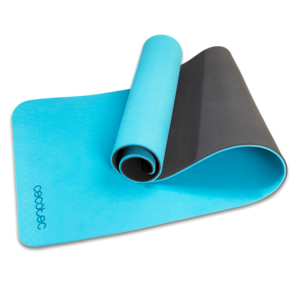 CECOTEC  Στρώμα Γιόγκα DrumFit 183 x 61 cm, Πάχους 0,8 cm, Υλικό TPE, Αντιολισθητικό Σχέδιο, Με Λαβή Μεταφοράς  CEC-07133