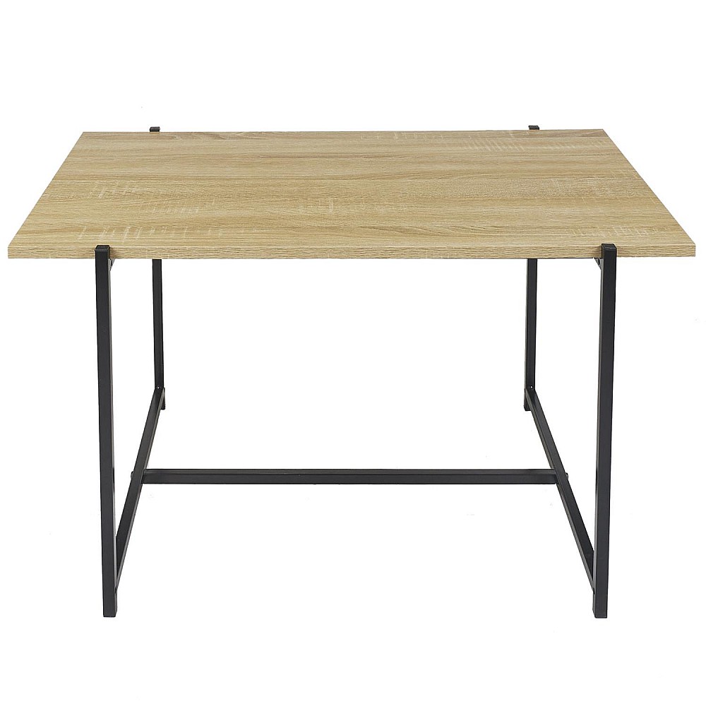 Τραπεζάκι Σαλονιού από Ξύλο & Μέταλλο 80 x 45 x 50 cm HD0182 Home Deco Factory