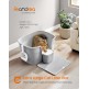 Λεκάνη Απορριμμάτων για Γάτες 64 x 44 x 33 cm Γκρι PPT003G01 Feandrea Λεκάνη Απορριμμάτων για Γάτες 64 x 44 x 33 cm Γκρι PPT003G01 Feandrea