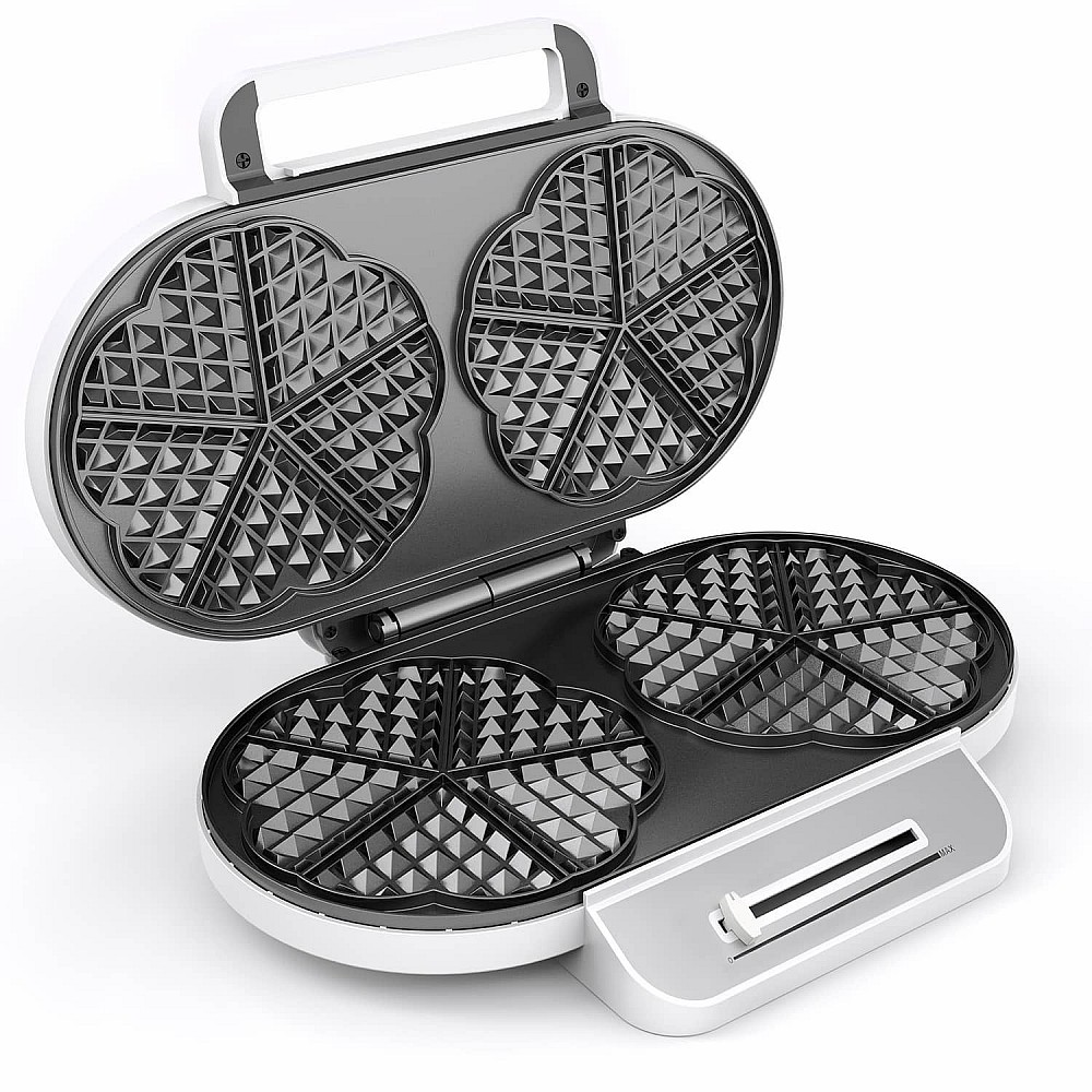 Monzana Βαφλιέρα Λευκή Διπλή Waffle Iron 1200W 107273 Monzana Βαφλιέρα Λευκή Διπλή Waffle Iron 1200W 107273