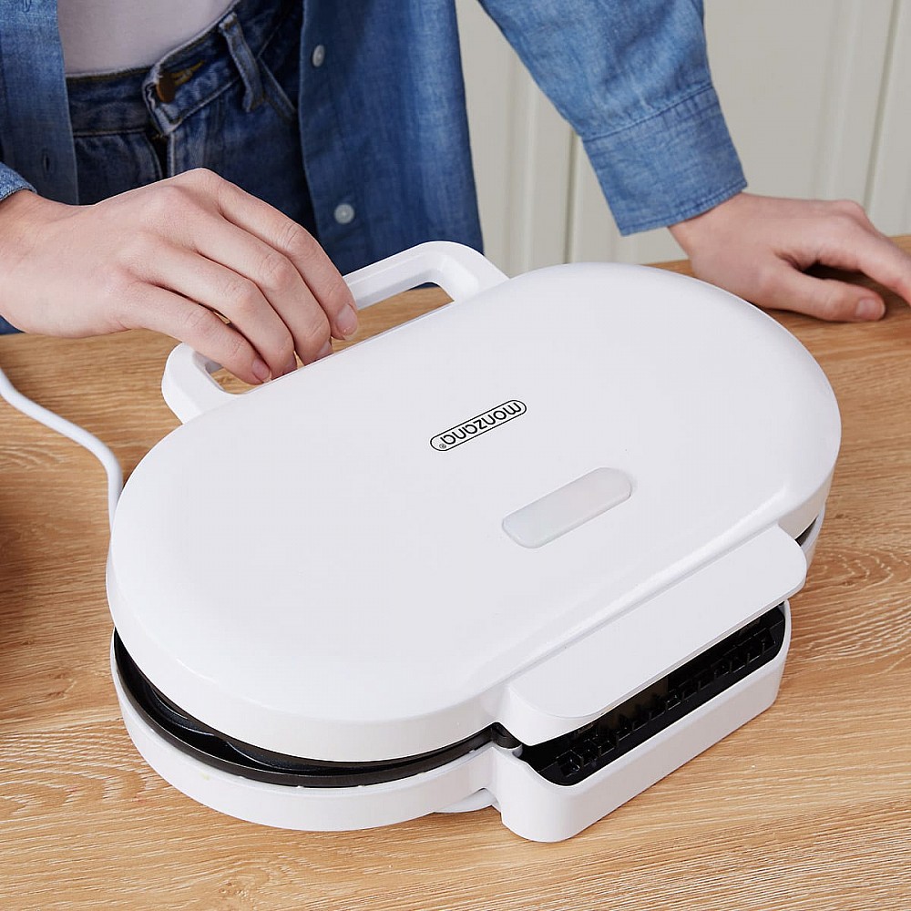Monzana Βαφλιέρα Λευκή Διπλή Waffle Iron 1200W 107273 Monzana Βαφλιέρα Λευκή Διπλή Waffle Iron 1200W 107273