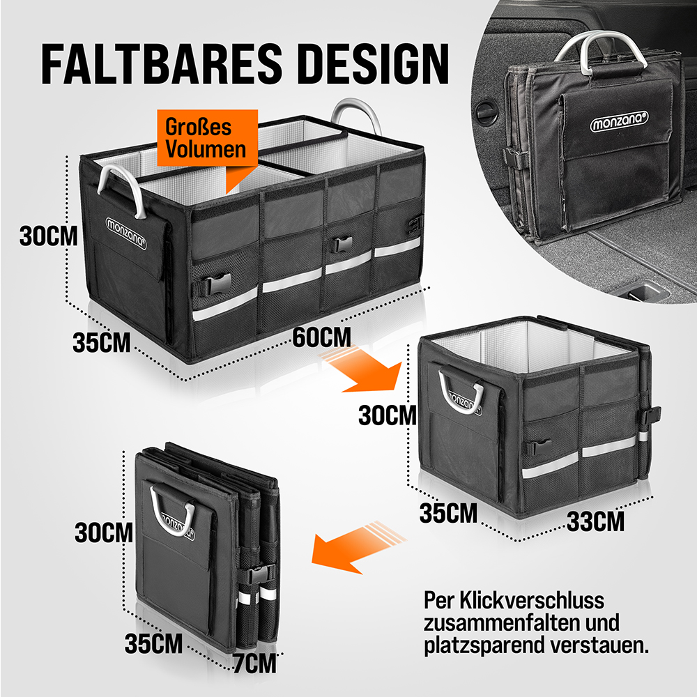 Monzana Μαύρη Θερμομονωτική Τσάντα 60x35x30εκ 108795 Monzana Μαύρη Θερμομονωτική Τσάντα 60x35x30εκ 108795
