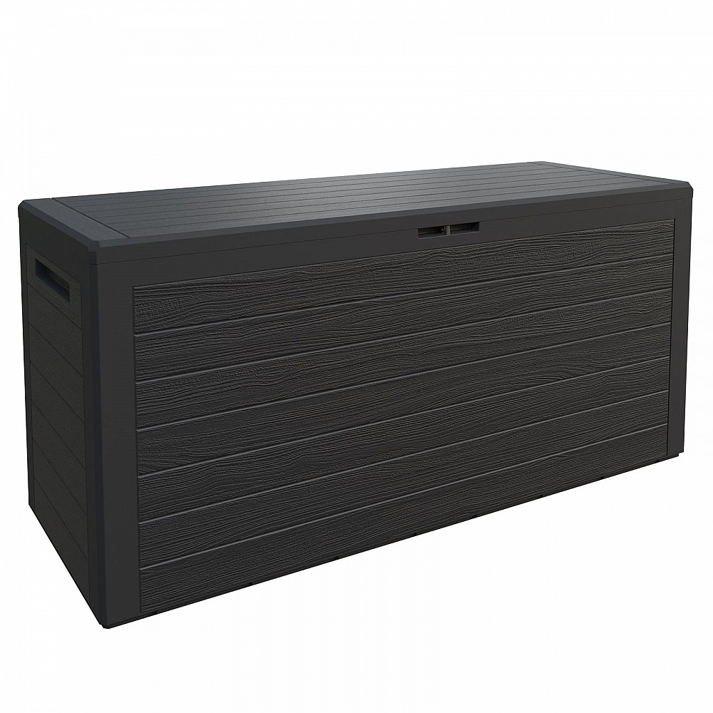 Casaria Κουτί Αποθήκευσης Woody Ανθρακί 280L 191390 Casaria Κουτί Αποθήκευσης Woody Ανθρακί 280L 191390