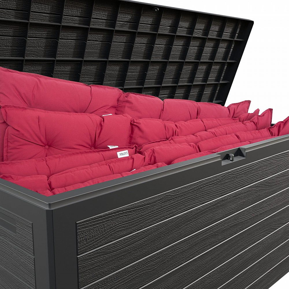 Casaria Κουτί Αποθήκευσης Woody Ανθρακί 280L 191390 Casaria Κουτί Αποθήκευσης Woody Ανθρακί 280L 191390