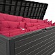 Casaria Κουτί Αποθήκευσης Woody Ανθρακί 280L 191390 Casaria Κουτί Αποθήκευσης Woody Ανθρακί 280L 191390