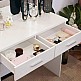 ModernHome Μεγάλο μοντέρνο καλλυντικό τραπέζι με καθρέφτη φωτισμού CHDT03 ModernHome Μεγάλο μοντέρνο καλλυντικό τραπέζι με καθρέφτη φωτισμού CHDT03