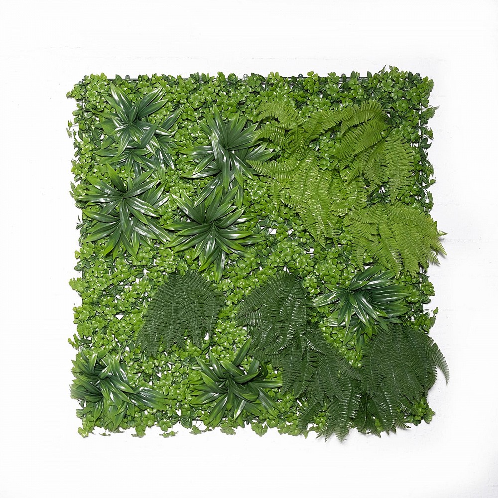 Supergreens Τεχνητή Φυλλωσιά Τριφύλλι με Φτέρη "Lucky" 100x100 εκ.