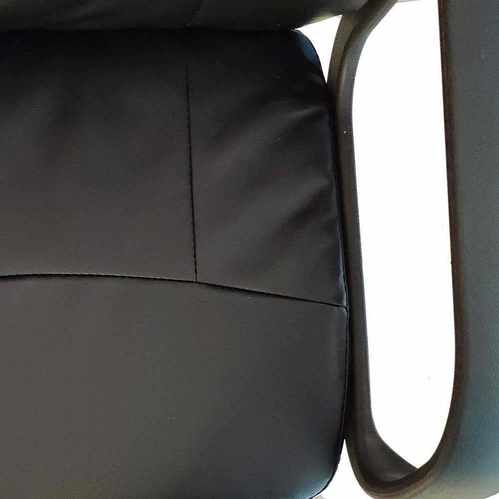 ArteLibre Καρέκλα Γραφείου ArteLibre ABA Μαύρο PVC 53x49x85-97cm - 14230013 - inde.gr