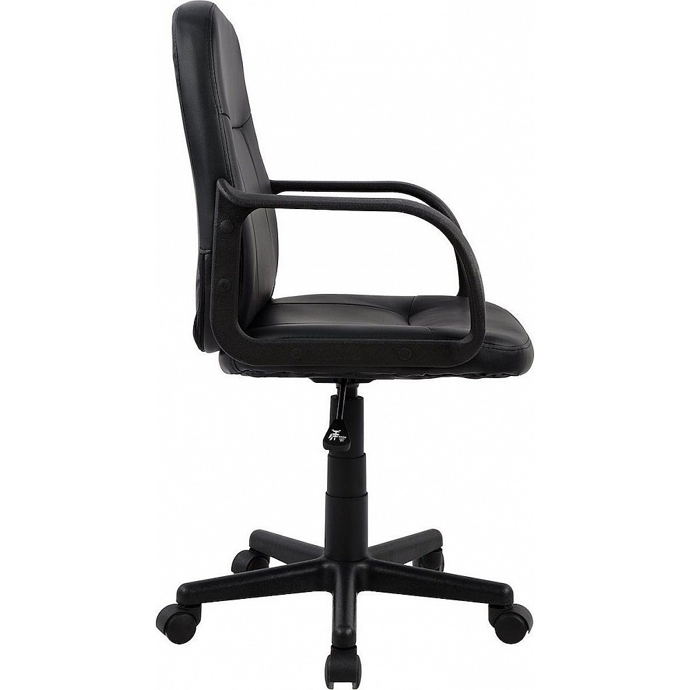 ArteLibre Καρέκλα Γραφείου ArteLibre ABA Μαύρο PVC 53x49x85-97cm - 14230013 - inde.gr ArteLibre Καρέκλα Γραφείου ArteLibre ABA Μαύρο PVC 53x49x85-97cm - 14230013 - inde.gr
