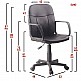 ArteLibre Καρέκλα Γραφείου ArteLibre ABA Μαύρο PVC 53x49x85-97cm - 14230013 - inde.gr ArteLibre Καρέκλα Γραφείου ArteLibre ABA Μαύρο PVC 53x49x85-97cm - 14230013 - inde.gr