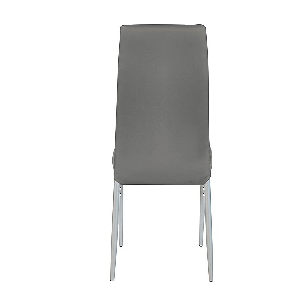 Καρέκλα ROSE Σκούρο Γκρι PVC 53x39x96cm