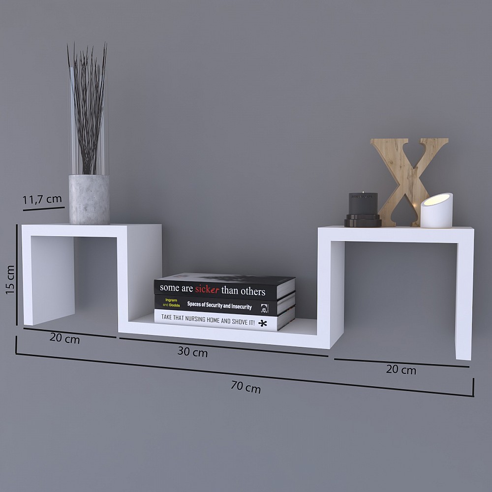 ArteLibre Ράφι Τοίχου ArteLibre ESTERLINE Λευκό Μοριοσανίδα 70x11.7x15cm - 14870208 - inde.gr ArteLibre Ράφι Τοίχου ArteLibre ESTERLINE Λευκό Μοριοσανίδα 70x11.7x15cm - 14870208 - inde.gr